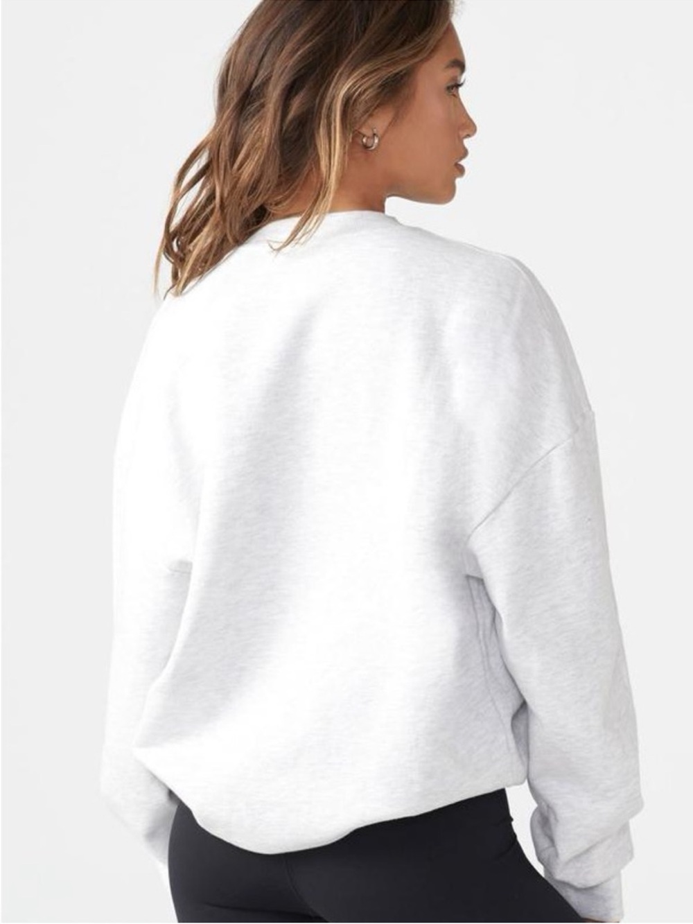 Joah Brown Classic Crew Pullover in Pearl Grey - Picture 3 of 9